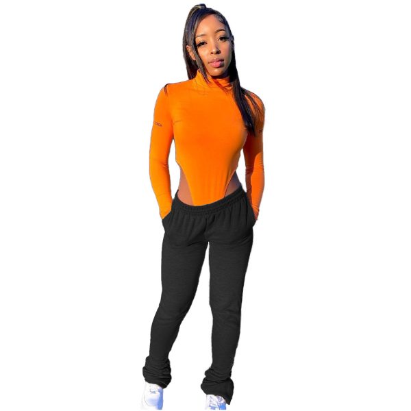 Women's Brushed Hoody Stacked Pants - Image 2