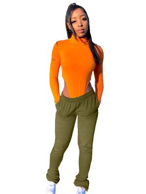 Women’s Brushed Hoody Stacked Pants