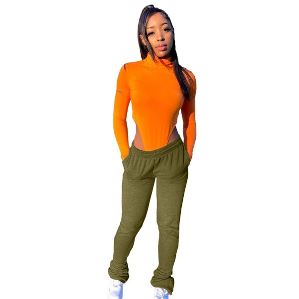 Women's Brushed Hoody Stacked Pants