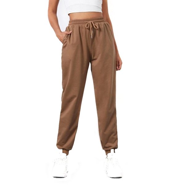 Women's Lace Ankle-Tied Harem Sweatpants - Image 4