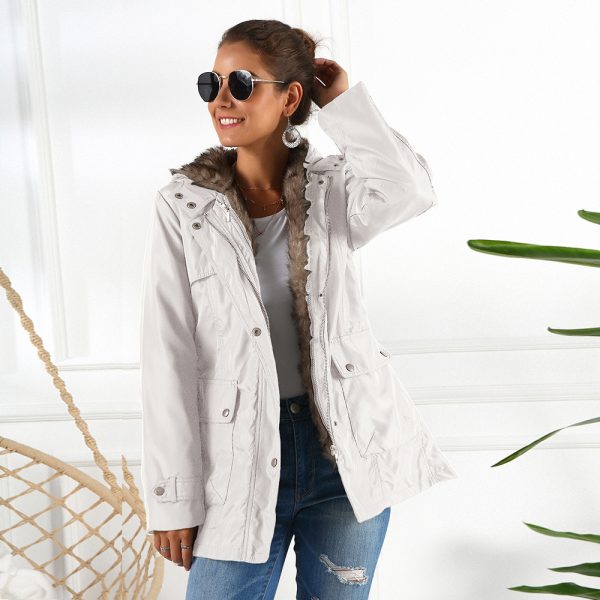 Plus Size Mid-Length Puffer Jacket - Image 2