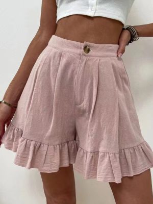 Women’s High Waist Wide Leg Shorts