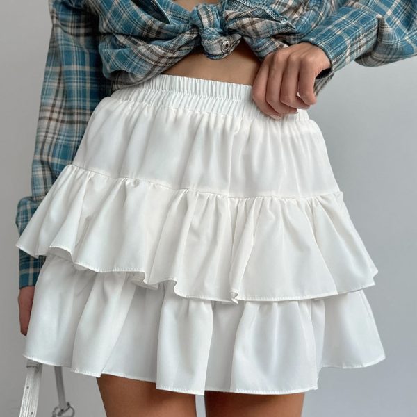 French Chiffon High Waist Pleated Skirt - Image 2