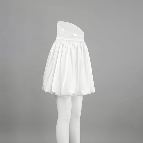 Matte Satin High Waist Skirt - Image 3