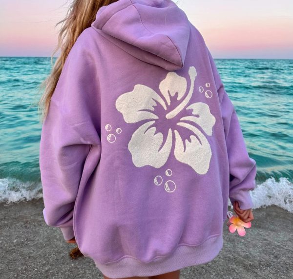 Women's Printed Hooded Sweatshirt - Image 4