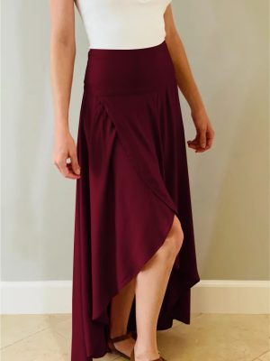 Elegant Asymmetric Ruffle Skirt