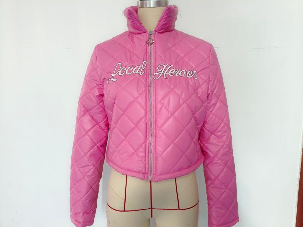 Embroidered Zipper Cotton Jacket - Image 3