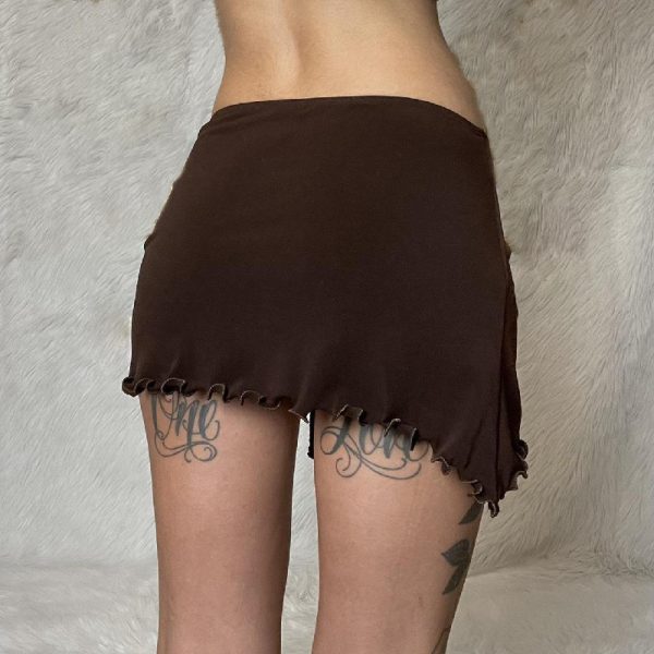 Vintage Drawstring Nipped Waist Skirt - Image 3