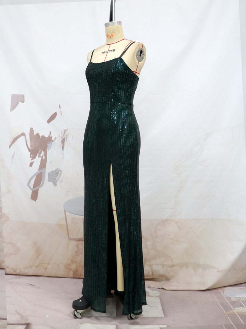 Sexy Sleeveless Sequin Dress - Image 3