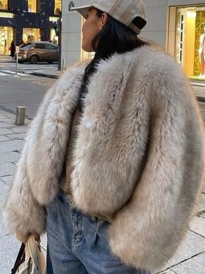 Women’s Short Fox Fur Coat