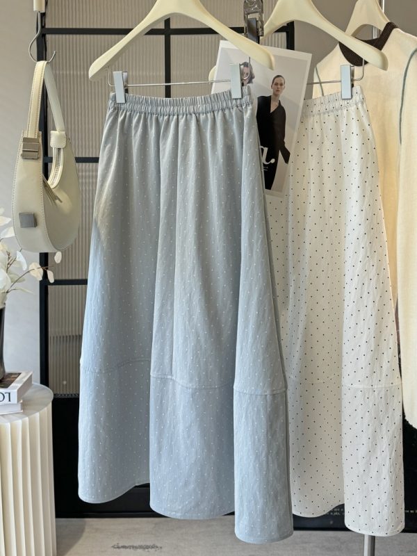 Polka Dot Midi Umbrella Skirt - Image 3