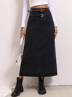 Trendy Casual Slimming Denim Skirt