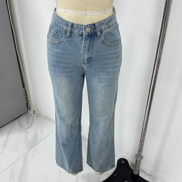 Vintage Mid-Waist Washed Denim - Image 4