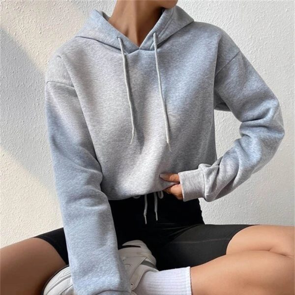 Women's Loose Hooded Sweatshirt