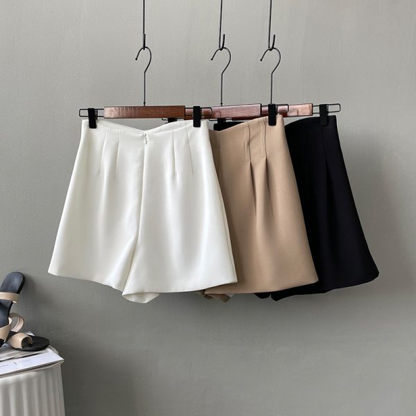 Women's Double High Waist A-Line Shorts - Image 4