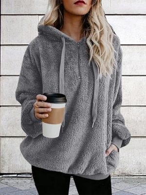 Women’s Long Sleeve Hoodie Coat