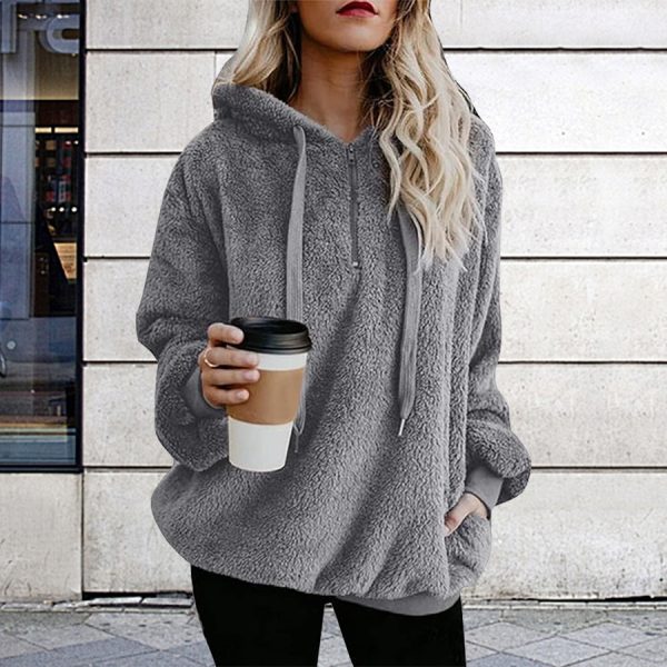 Women's Long Sleeve Hoodie Coat