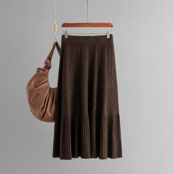 Korean Knitted Pleated Skirt - Image 2