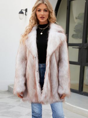 Women’s Mid-Length Faux Fur Coat