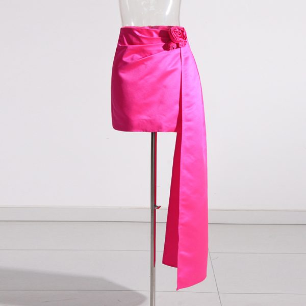 Elegant Pleated Waist-Slimming Skirt