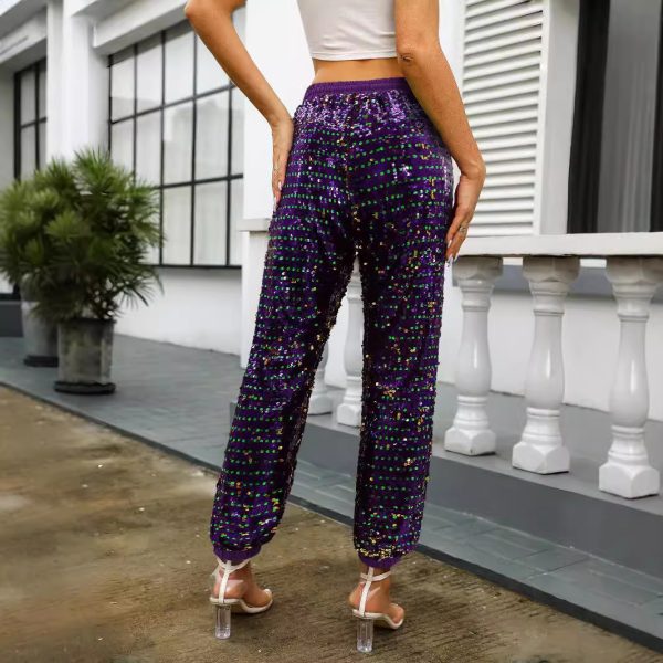 Women's Shimmer Lace High Waist Pants - Image 2