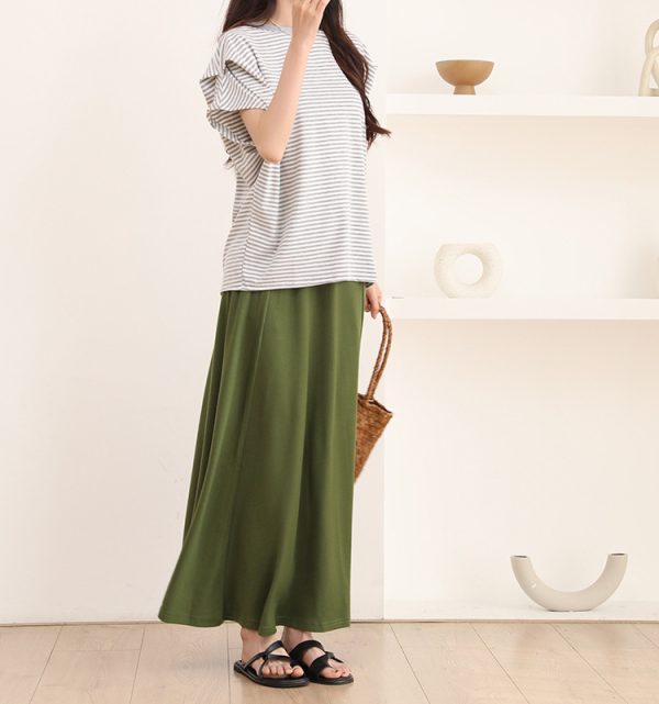 Japanese Korean High Waist Swing Skirt - Image 3