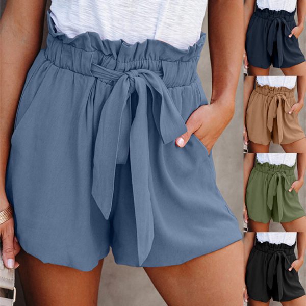 Women's High Waist Loose Shorts - Image 4