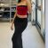 Two-Tone Double-Sided Split Skirt Set