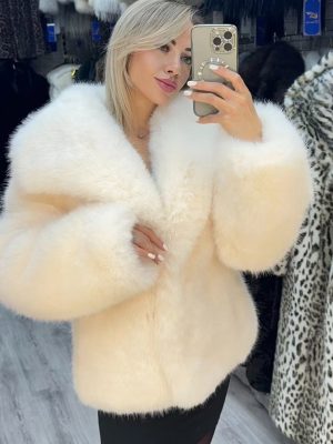 Women’s Soft Faux Fox Fur Jacket