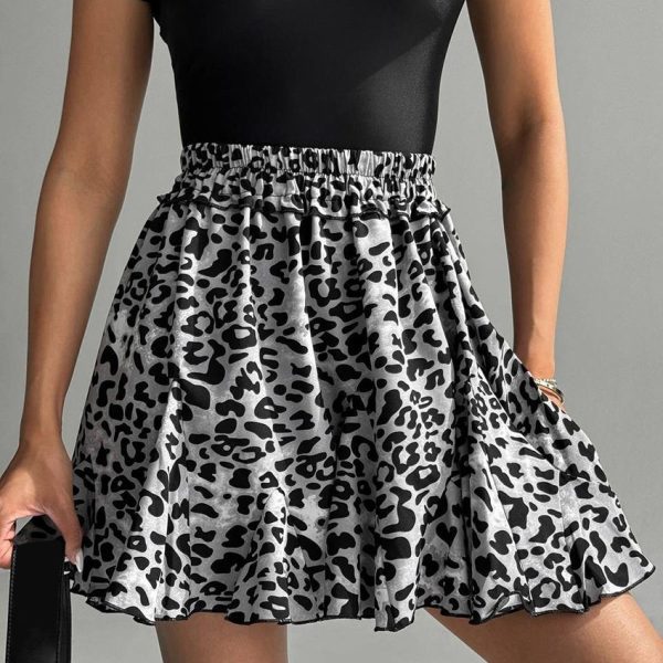 Leopard Print Slimming Skirt - Image 4