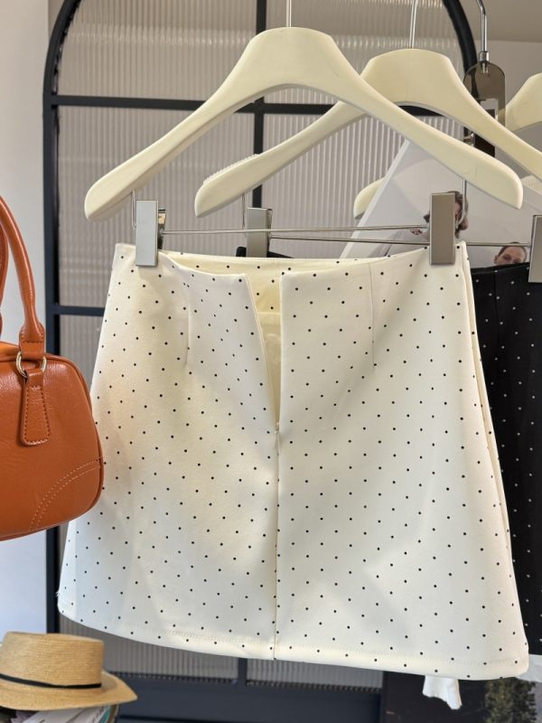 Polka Dot High Waist Skirt - Image 4