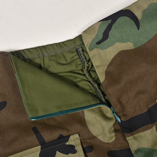 Women's Camouflage Zipper Pocket Skirt - Image 4