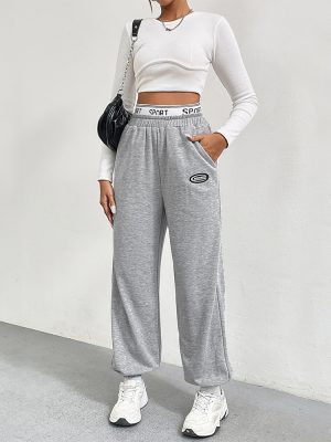 Women’s Gray Wide Leg Dance Pants