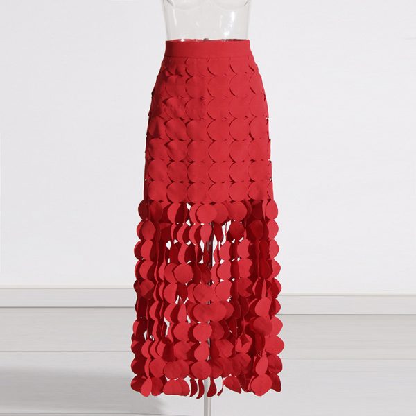 Tassel High Waist Skirt - Image 3