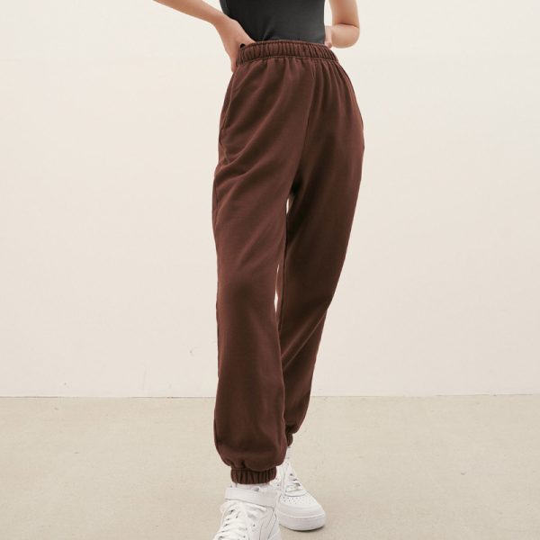 High-Waist Cotton Terry Sweatpants - Image 2