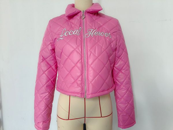 Embroidered Zipper Cotton Jacket - Image 2