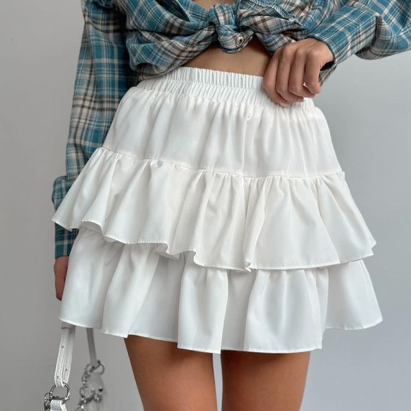 French Chiffon High Waist Pleated Skirt - Image 4