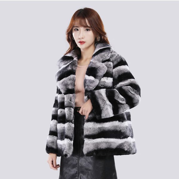 Women's Short Mink Fur Jacket - Image 4