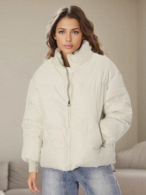 Stylish Thermal Stand Collar Jacket