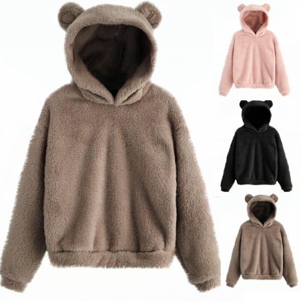 Fluffy Rabbit Ear Hoodie - Image 4