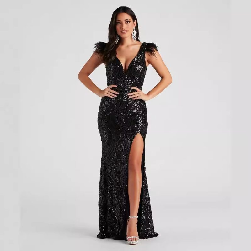 Slim Sequin Cocktail Dress
