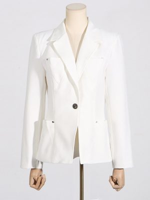 Women’s Polo Collar Slim Blazer