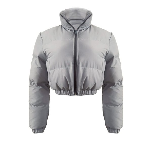 Women's Short Padded Cotton Jacket - Image 3