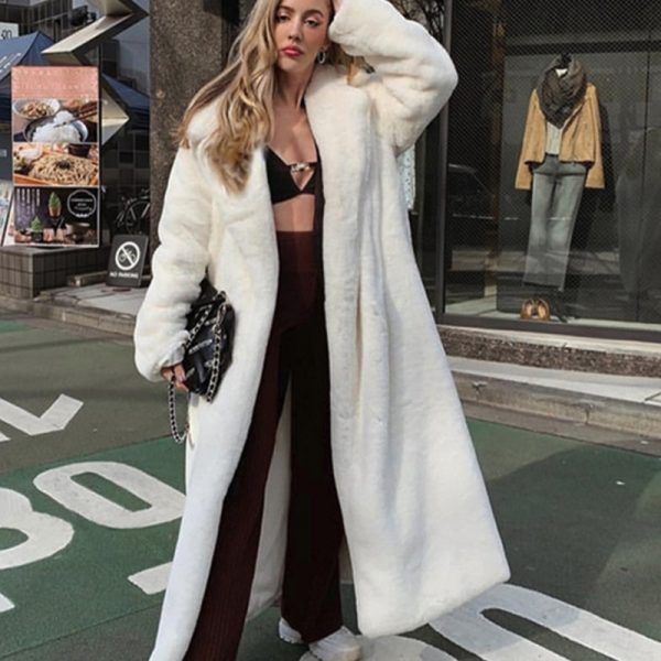 Women's Long Faux Fur Coat