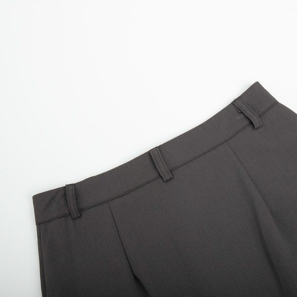 High-Waist A-Line Office Split Skirt - Image 4