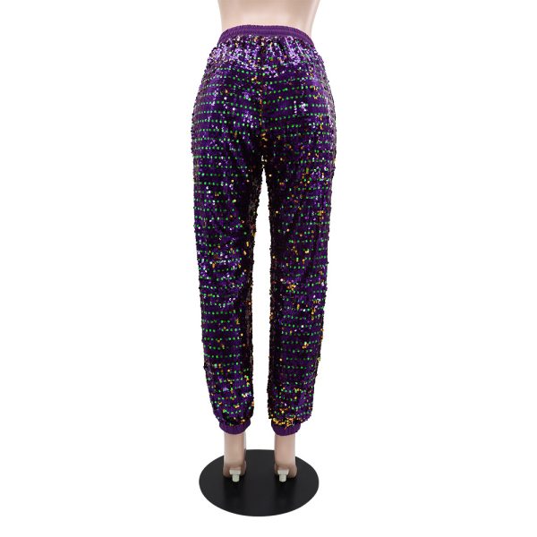 Women's Shimmer Lace High Waist Pants - Image 3