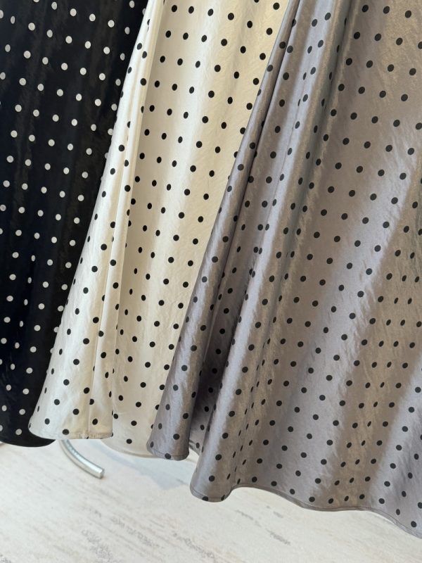 High Waist Polka Dot Fishtail Skirt - Image 4