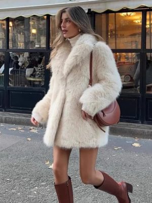 Women’s Thickened Faux Fox Fur Coat