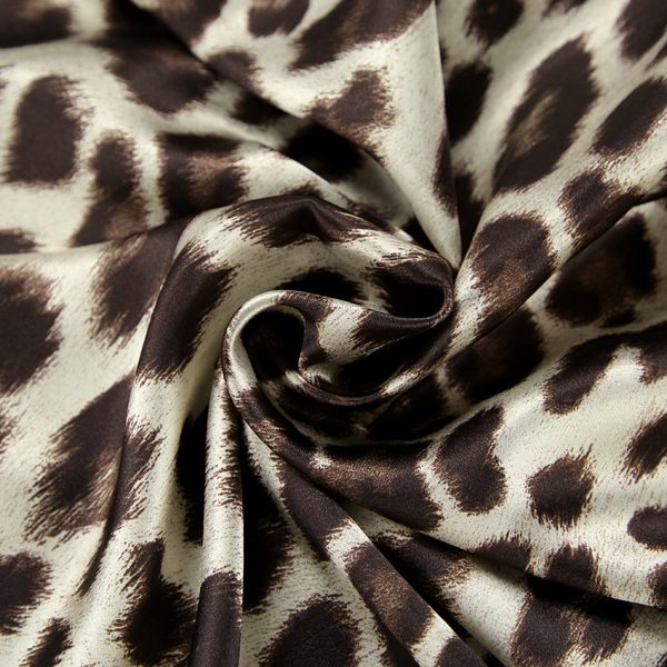 Classic Satin Leopard Fishtail Skirt - Image 4