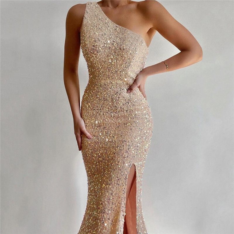 One-Shoulder Sequin Dress - Image 2